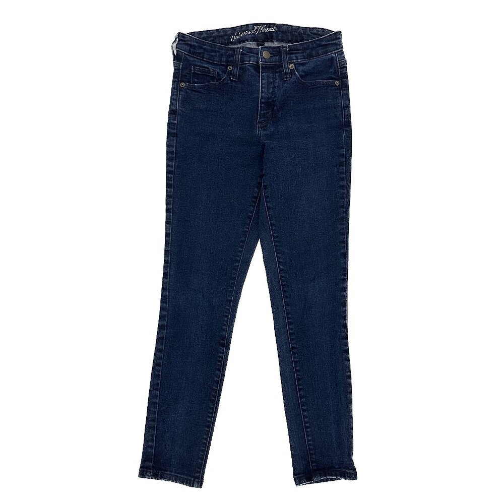 Universal Thread High Rise‎ Skinny Women's size 2P Dark Wash Blue Denim jeans
